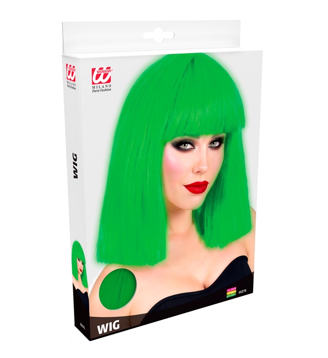 Peruca Bob Lung Verde