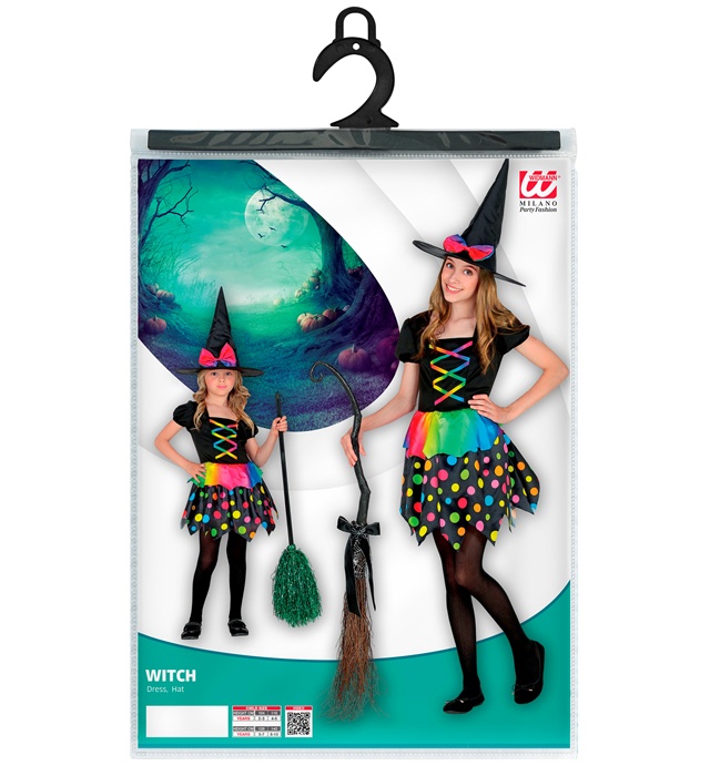 Costum Vrajitoare Buline Colorate