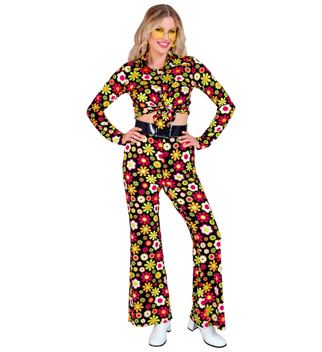 Pantaloni Anii 60 Flori Dama