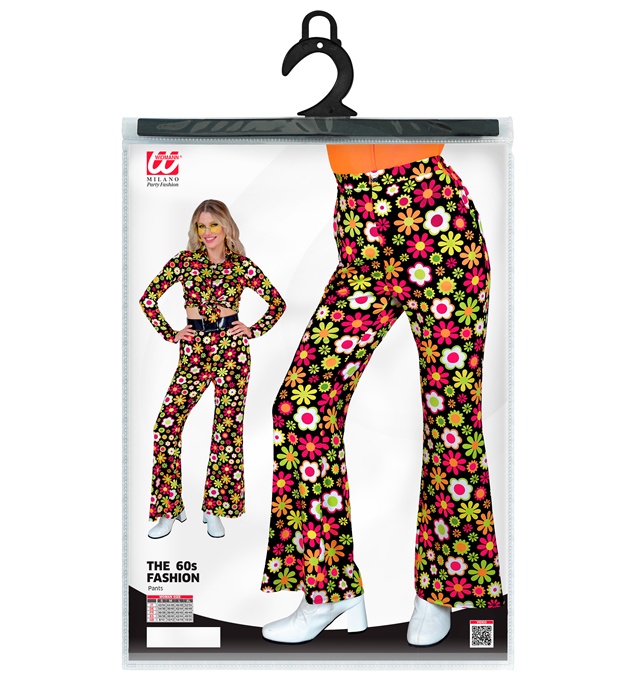 Pantaloni Anii 60 Flori Dama