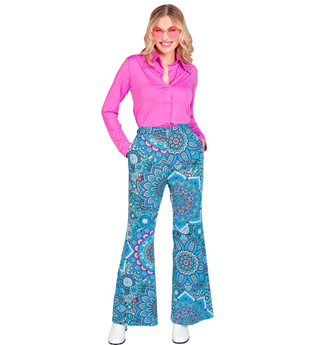 Pantaloni Anii 60 Albastri Dama