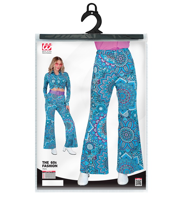 Pantaloni Anii 60 Albastri Dama