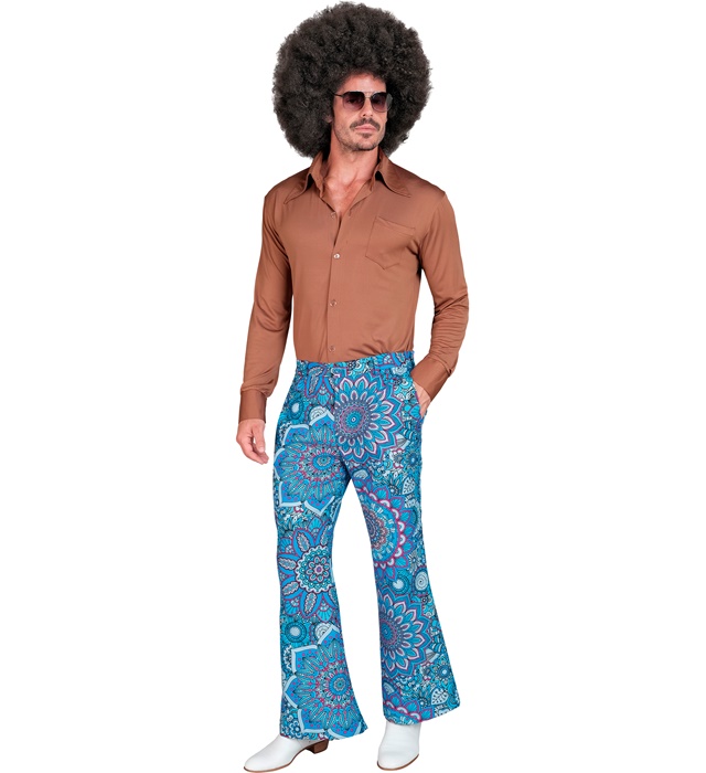 Pantaloni Anii 60 Albastri Barbat