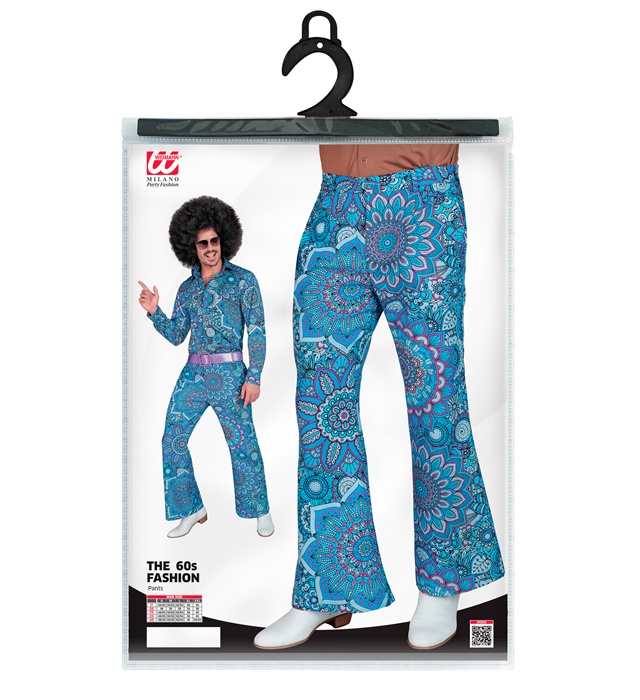 Pantaloni Anii 60 Albastri Barbat