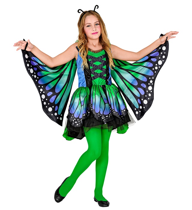 Costum Fluture Verde Fete