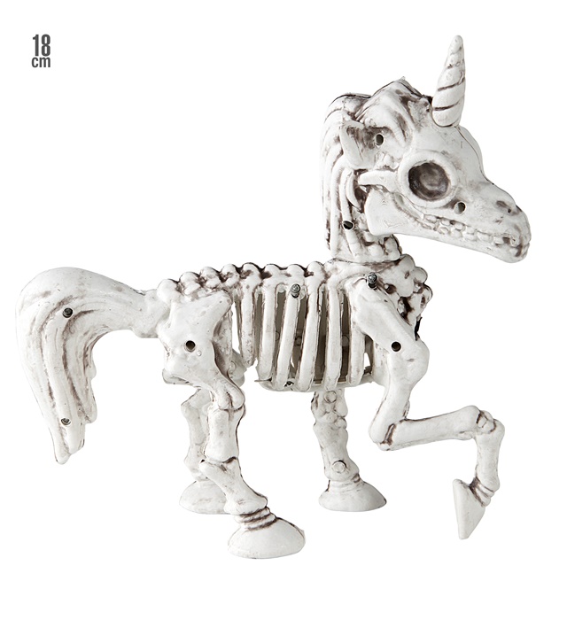 Decor Unicorn Schelet 18 cm