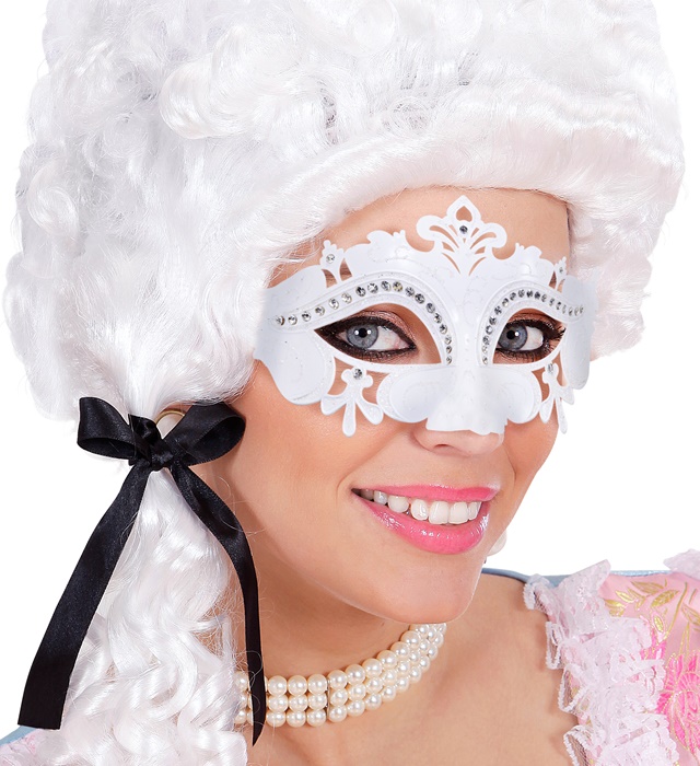 Masca Venetiana Alba
