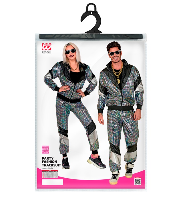 Costum Anii 80 Argintiu