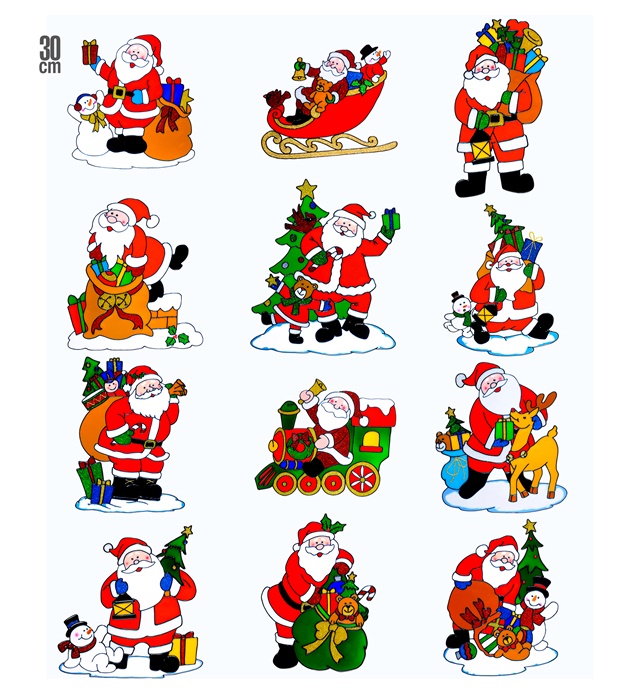 Sticker Geam Mos Craciun