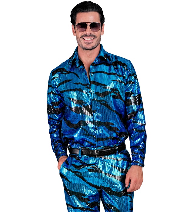 Camasa Paiete Albastră L/xl