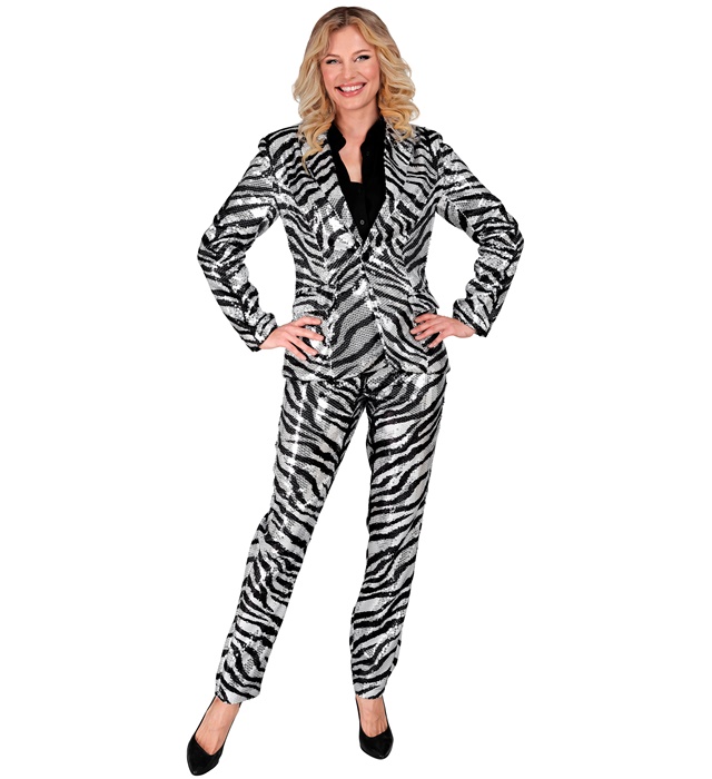 Pantaloni Paiete Zebra