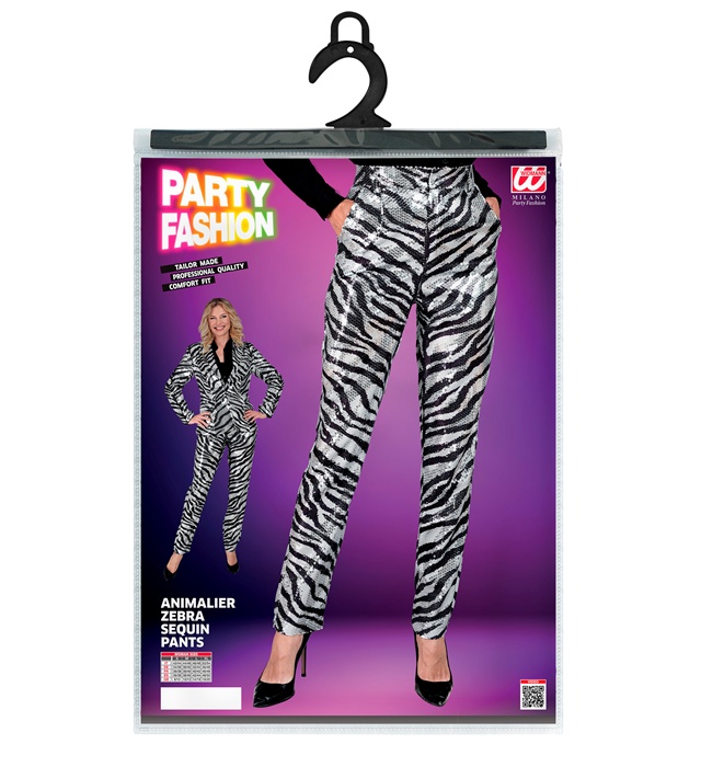 Pantaloni Paiete Zebra