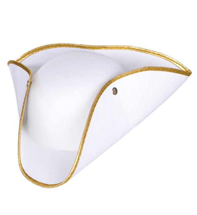 Palarie Tricorn Alba