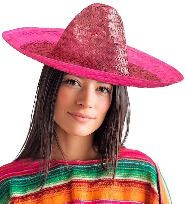 Pălărie Sombrero Roz