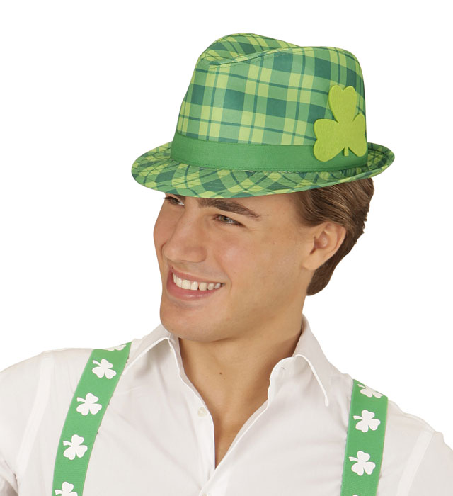 Palarie Fedora St. Patrick`s Day
