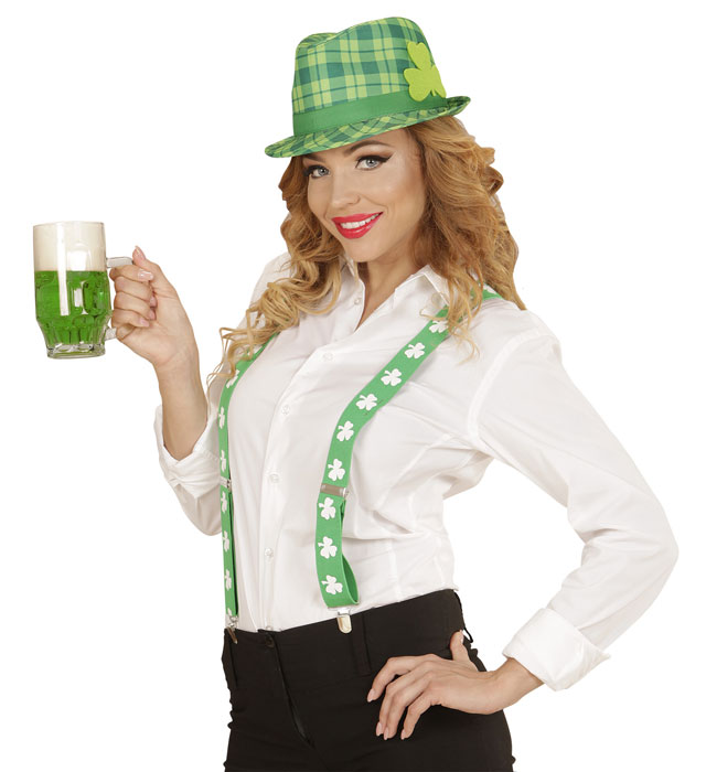 Palarie Fedora St. Patrick`s Day