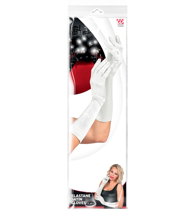 Manusi Lycra Satin Albe