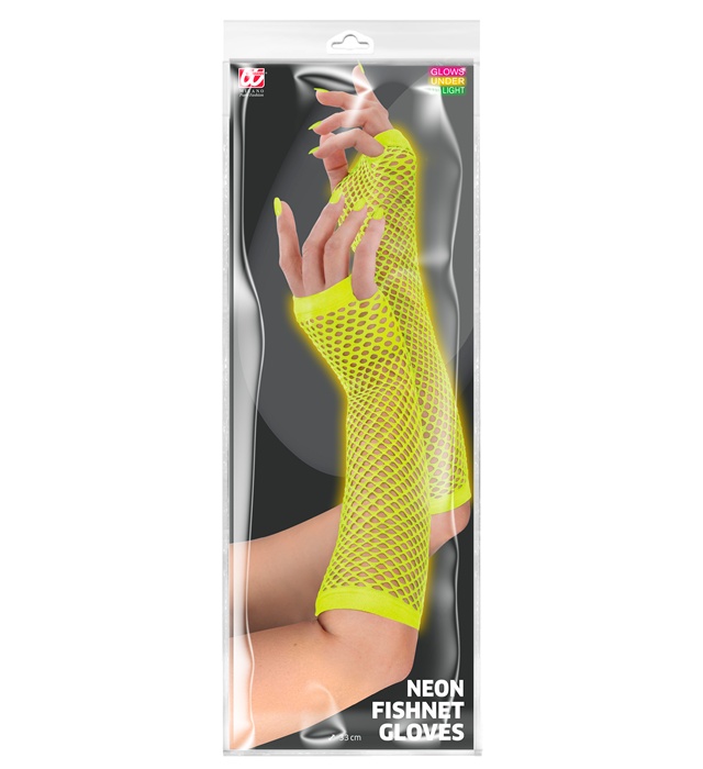 Mănuși Plasa 33 Cm Galbene