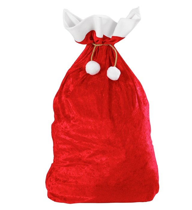 Sac Mos Craciun Catifea