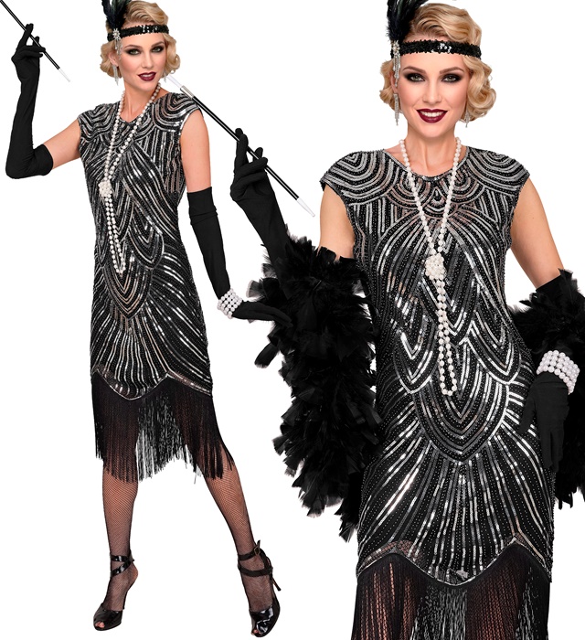 Rochie Flapper Argintie