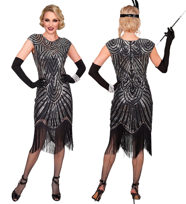 Rochie Flapper Argintie
