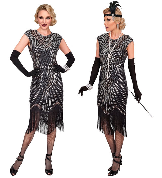 Rochie Flapper Argintie
