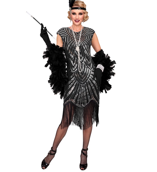 Rochie Flapper Argintie