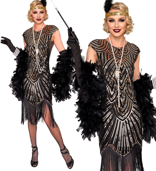 Rochie Flapper Auriu