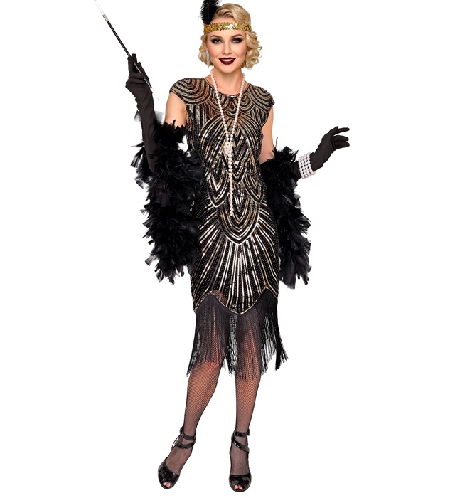 Rochie Flapper Auriu