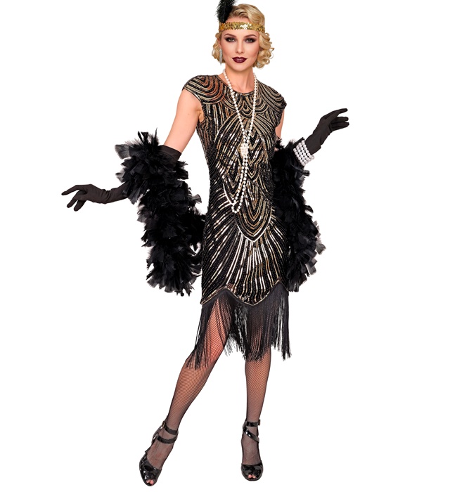 Rochie Flapper Auriu