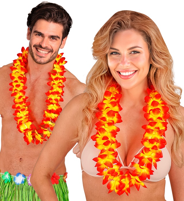 Ghirlanda Hawaii Flori Portocalii