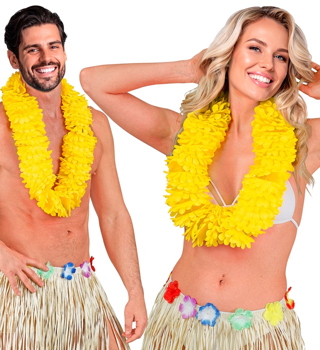Ghirlanda Hawaii Galbena Deluxe