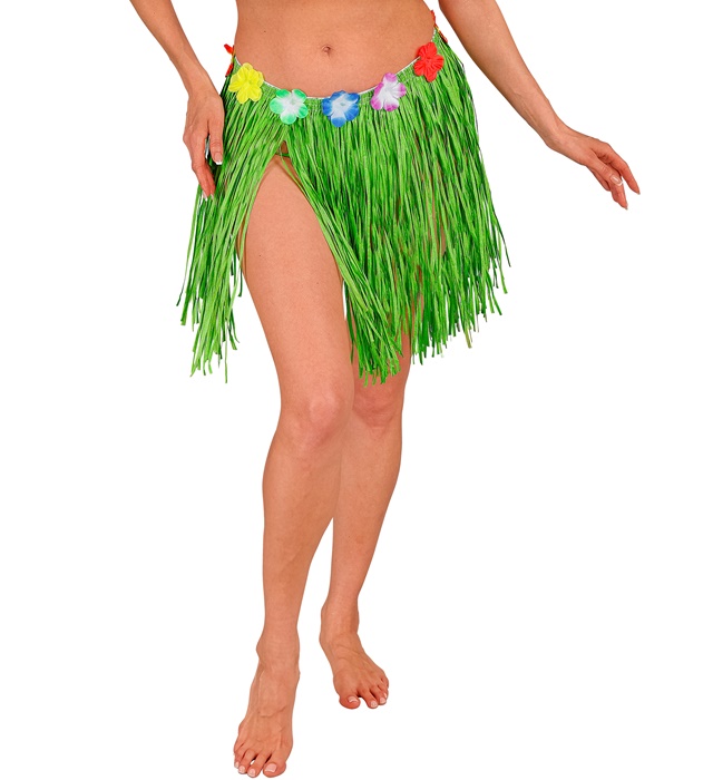 Fusta Hawaii Scurta Verde