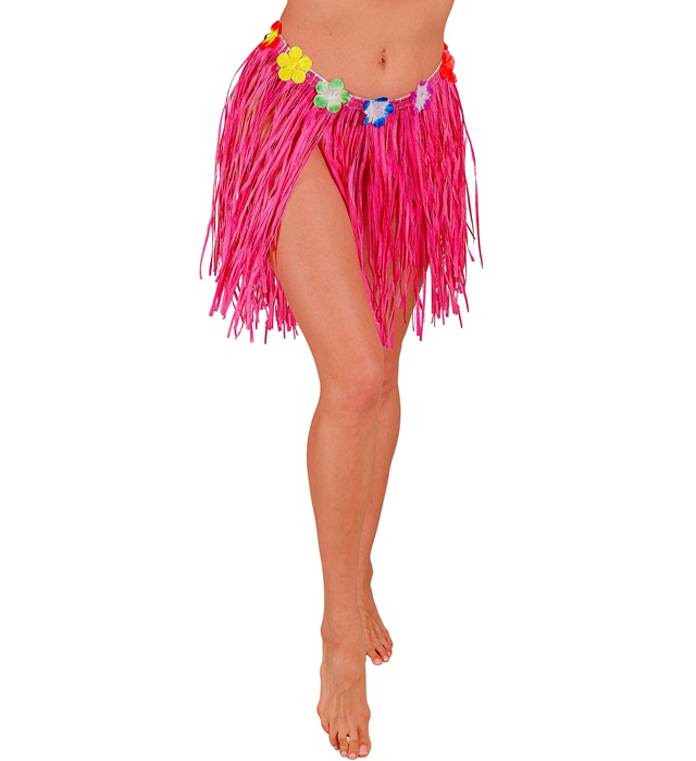 Fusta Hawaii Scurta Roz