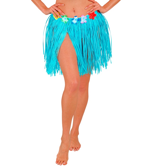 Fusta Hawaii Scurta Albastra