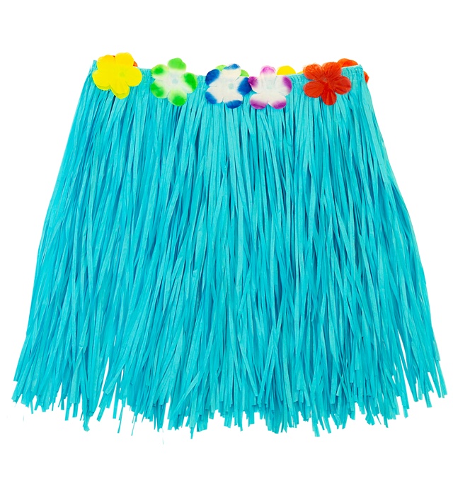 Fusta Hawaii Scurta Albastra