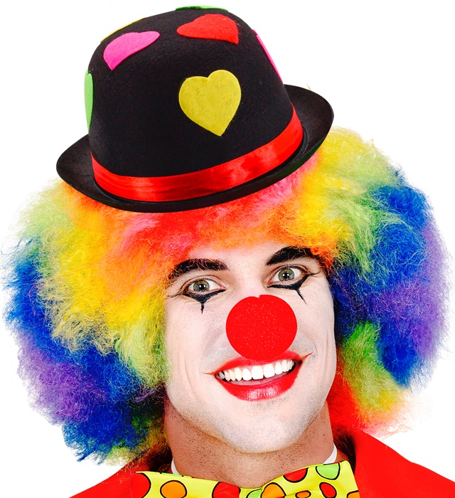 Pălărie Melon Clown Neagră