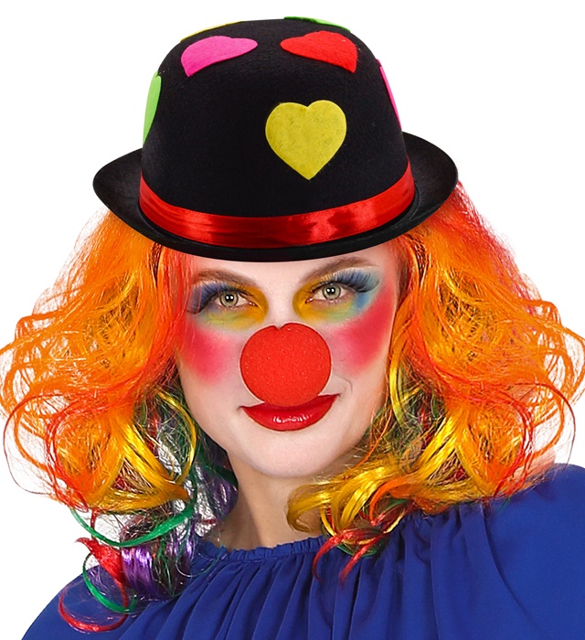 Pălărie Melon Clown Neagră