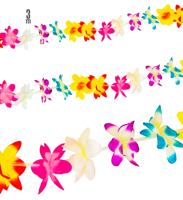 Ghirlanda Hawaii Multicolora 3 m