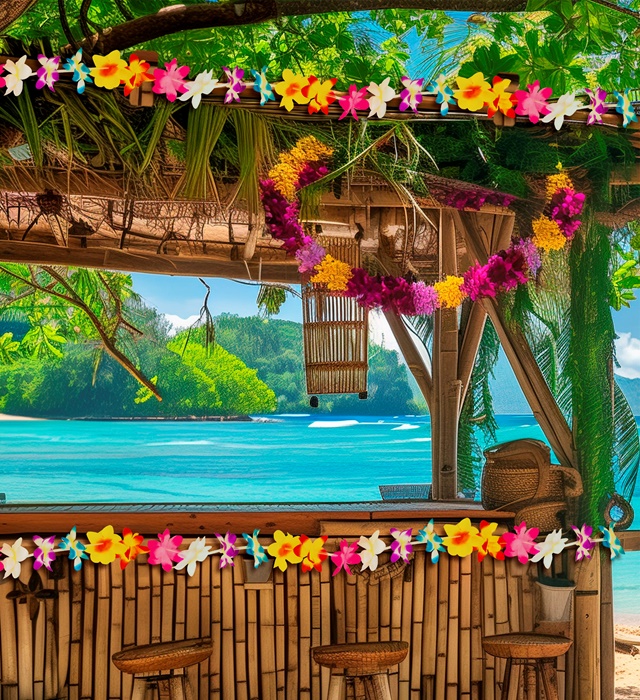 Ghirlanda Hawaii Multicolora 3 m