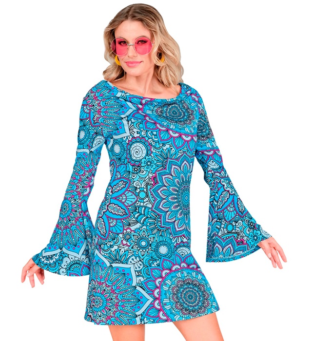 Costum Anii 60 Albastru