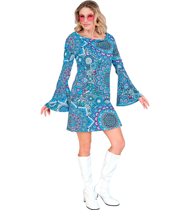 Costum Anii 60 Albastru