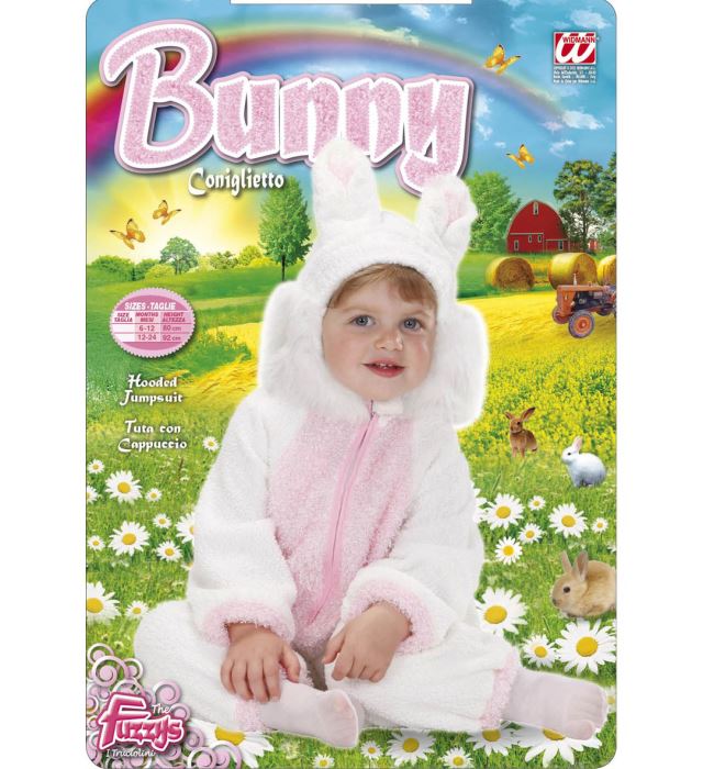 Costum Bebe Iepuras Alb
