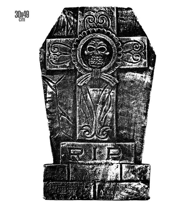 Piatra Funerara Cruce "RIP"