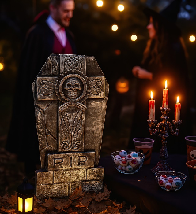 Piatra Funerara Cruce "RIP"