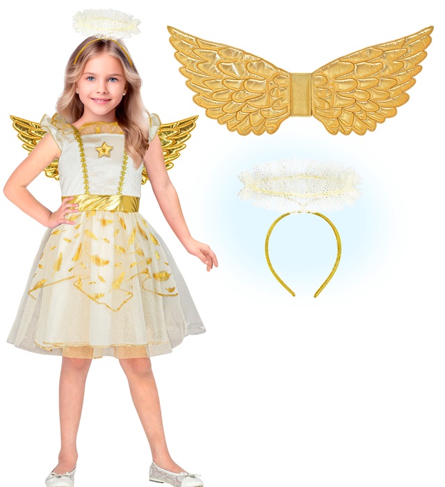 Costum Inger Auriu Fetite