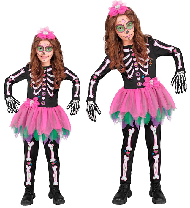 Costum Schelet Tutu Roz
