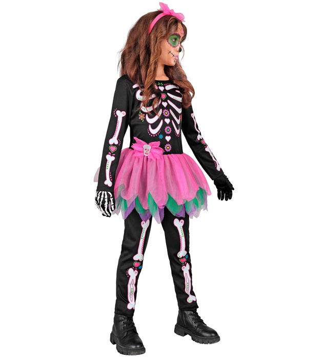 Costum Schelet Tutu Roz