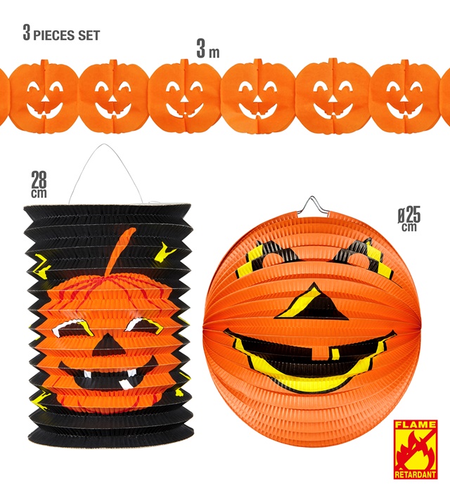 Set 3 Decoratiuni Dovleac Halloween