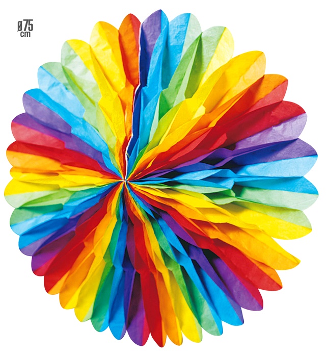 Decor Floare Hartie Multicolora 3D